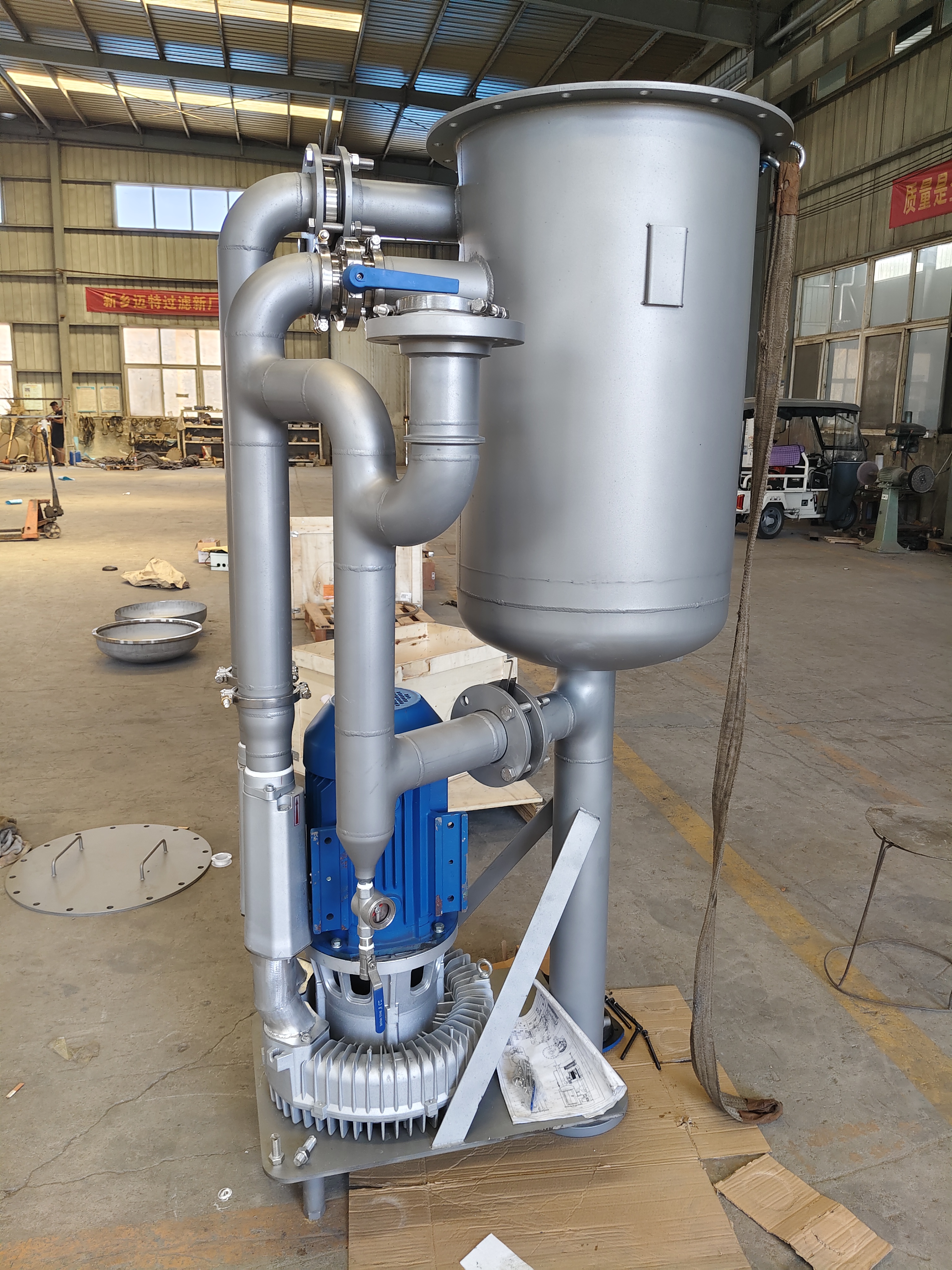 5.5kw防爆式油霧分離，500方風(fēng)機(jī)油霧分離器發(fā)貨送客戶(hù)手中，